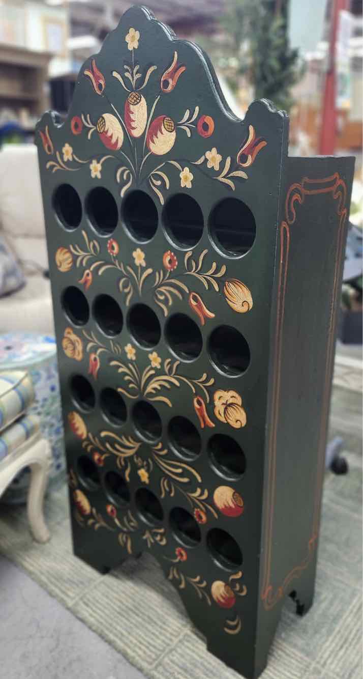 Green Painted Wine Cabinet