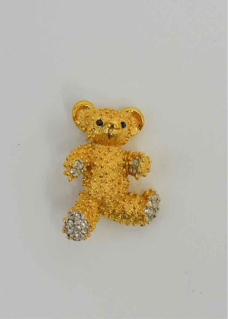D'Orlan Vtg Teddy Bear Brooch