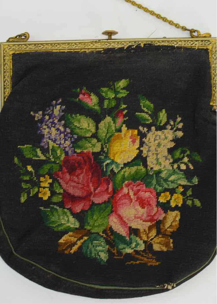 Vtg.Needlepoint Evening Purse