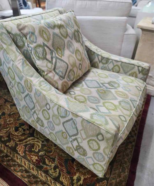 Pair of Patterned Chairs/As Is