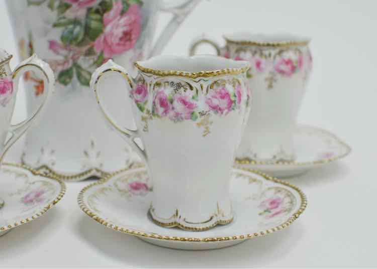 9pc Reinhold Presha Porcelain Chocolate Service Set