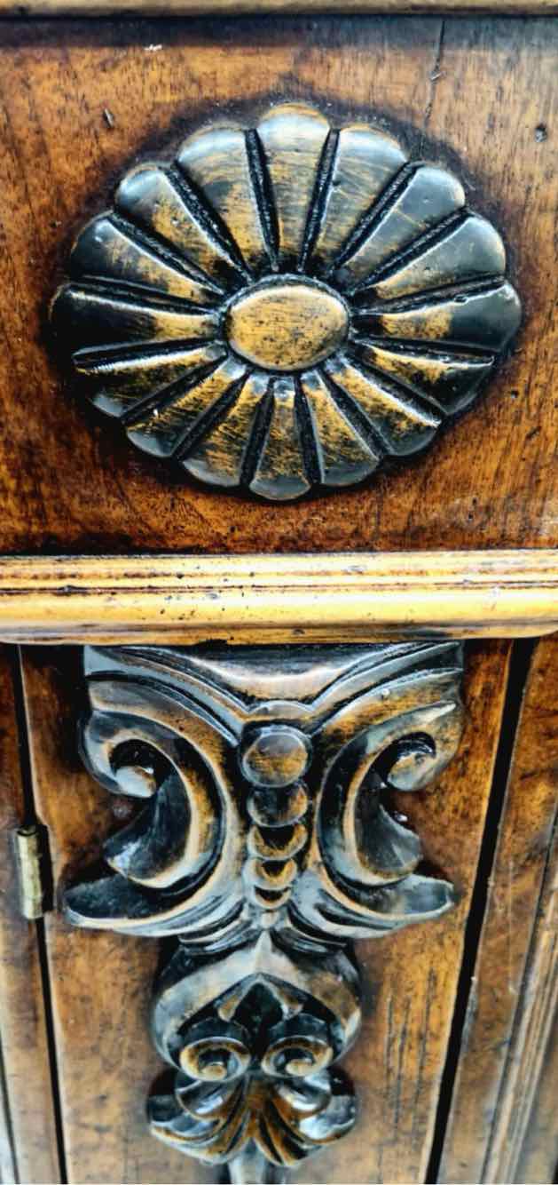 Italian Renaissance Revival Hand Carved Credenza