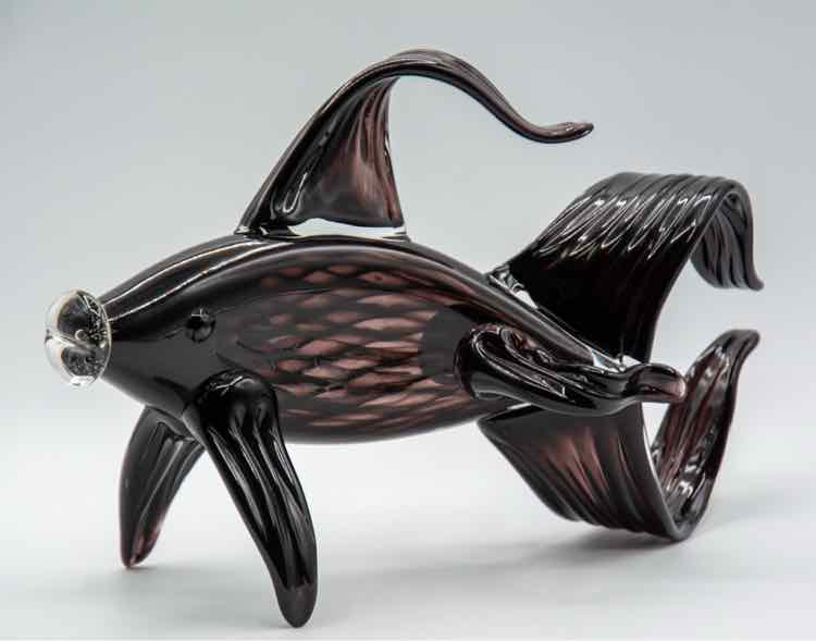 Black Murano Fish