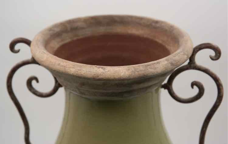 Terra Cotta Canister