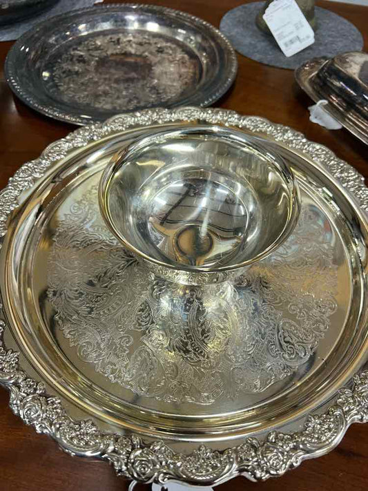 Silver Plate and Bowl