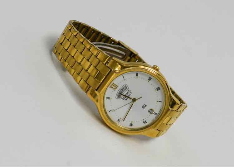 Seiko Gold Steel Watch