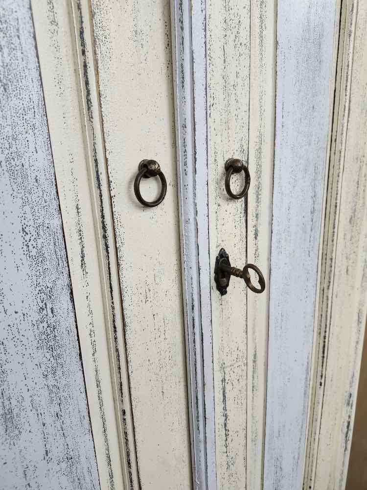 White & Grey French Cabinet