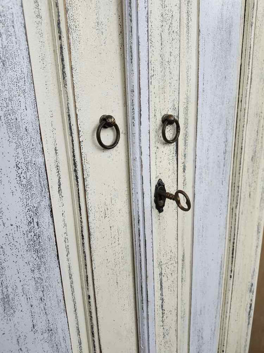 White & Grey French Cabinet