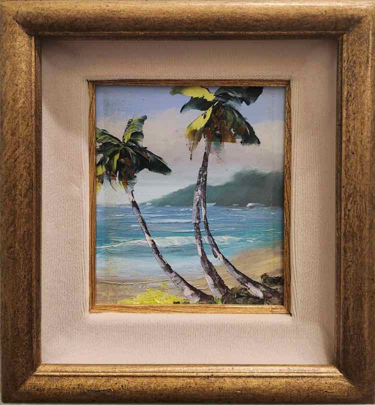 Art 'Palms in the Coastal Wind' Oil