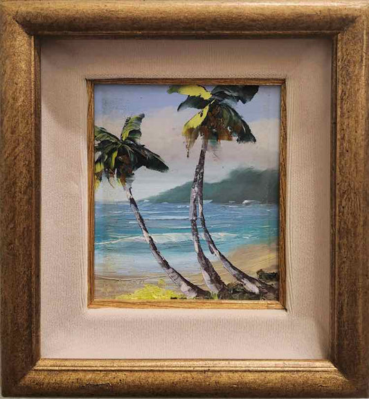 Art 'Palms in the Coastal Wind' Oil