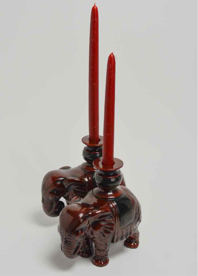 Ceramic Elephant Candleholder