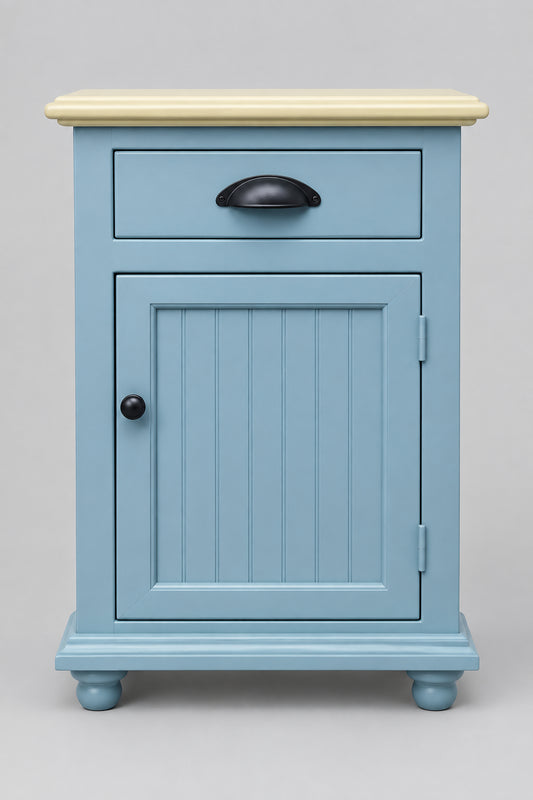 Light Blue & Green End Table