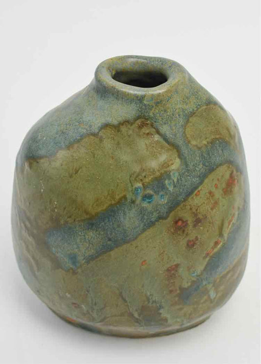 Green and Blue Bottle Vase