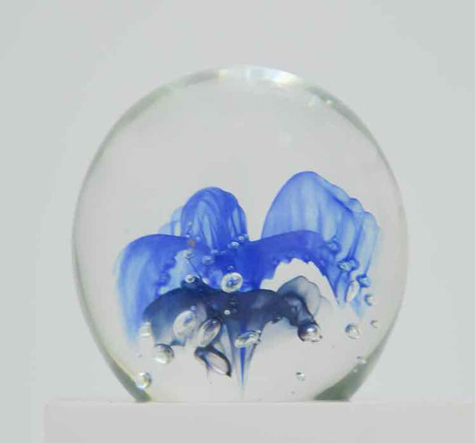 Signed Glass Paperweight