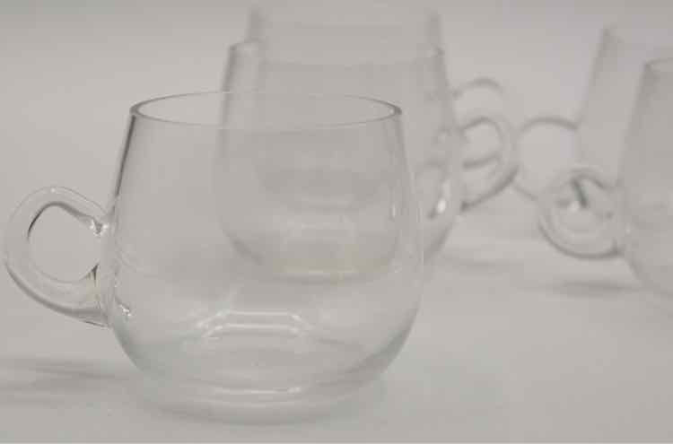 5 Godinger Clear Tea/Coffee Cups