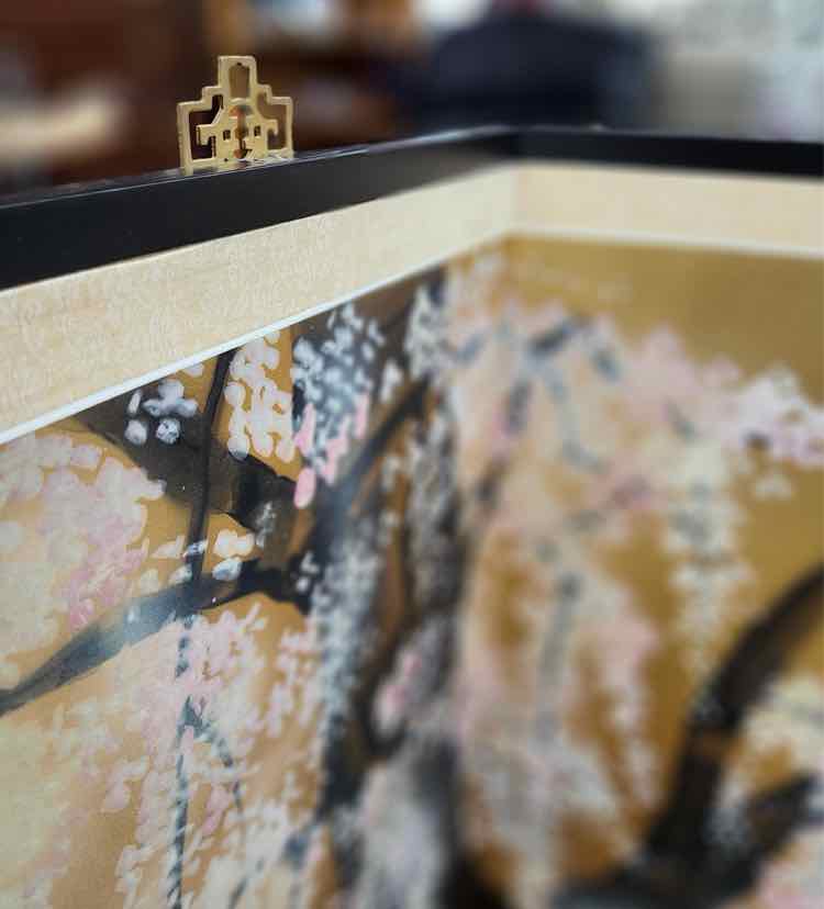 Gold Leaf Sakura Blossom Art Panels