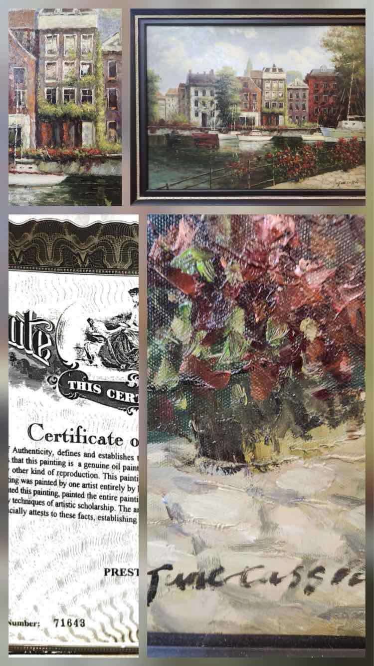 Art 'Amsterdam Life' Oil by June Tassel