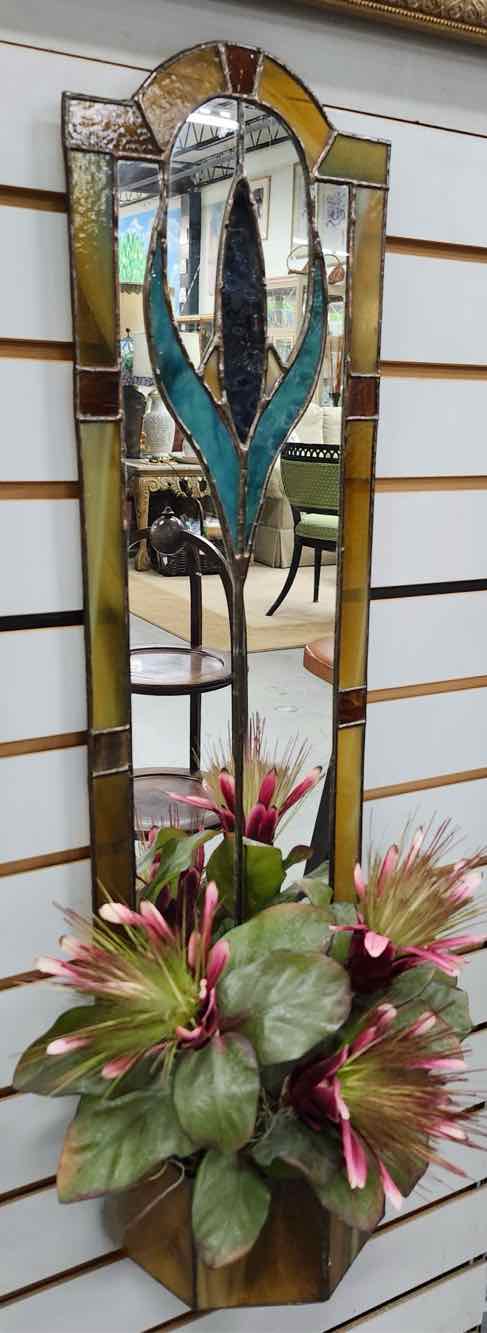 Leaded Stained Glass Pocket Mirror