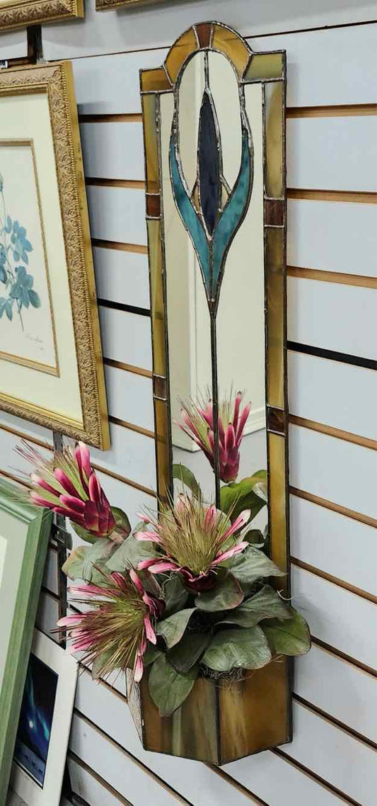 Leaded Stained Glass Pocket Mirror
