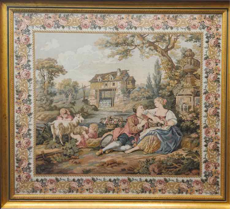 Framed French Art Tapestry