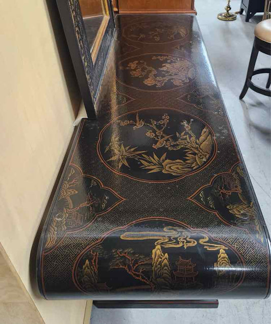 Baker Gold/Black Mirror w/Entry Table