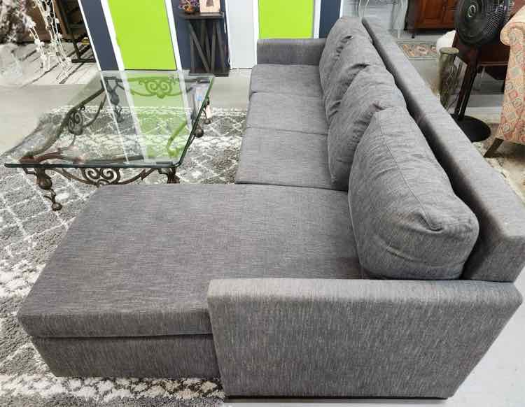2pc American Leather Grey Line Couch