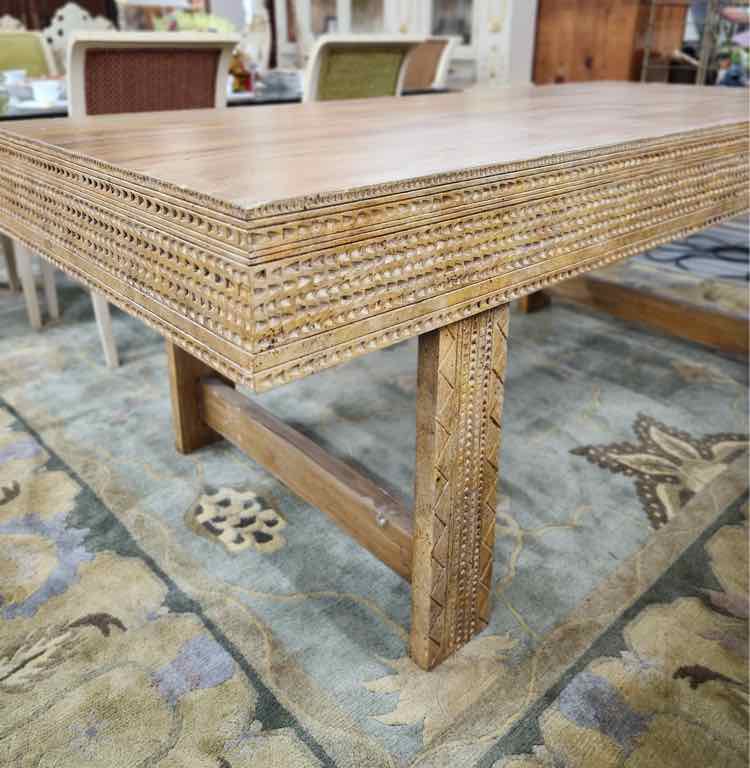 Large Carved Console Table