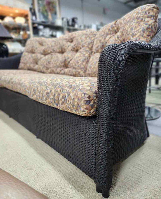 Black Wicker Couch