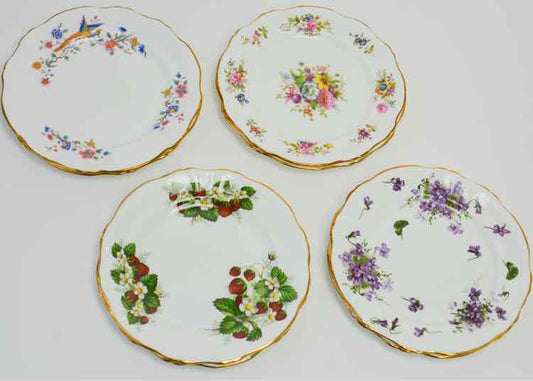 Hammersley Bird & Floral Plates Dishware