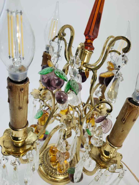 Vtg.Ornate Brass Candelabra