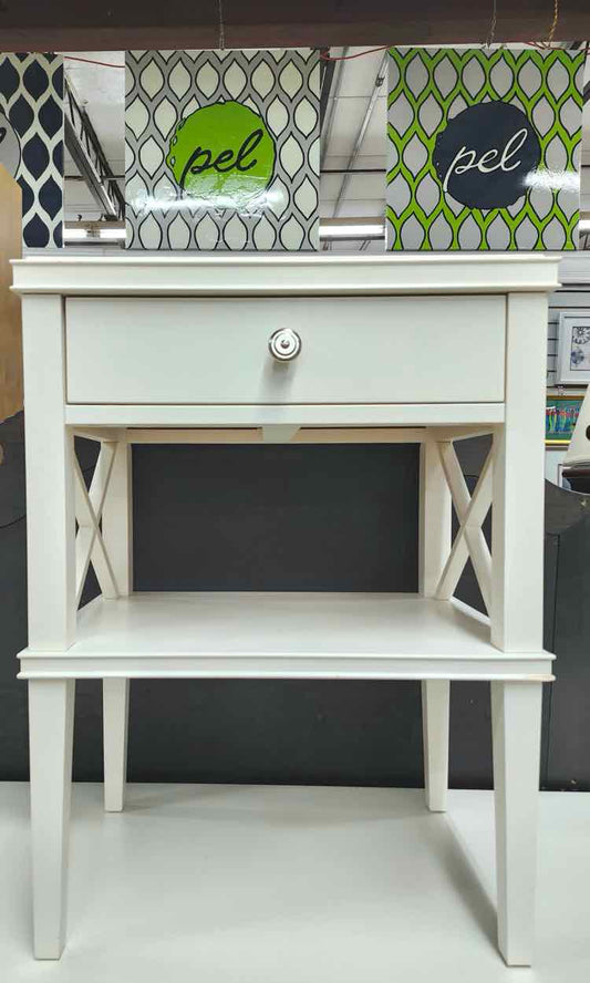 Tall White Nightstand
