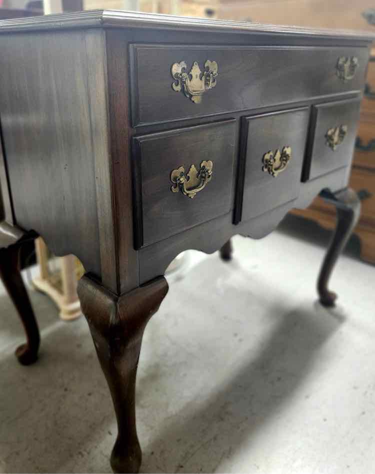 4 Drawer Spoon Leg Cabinet