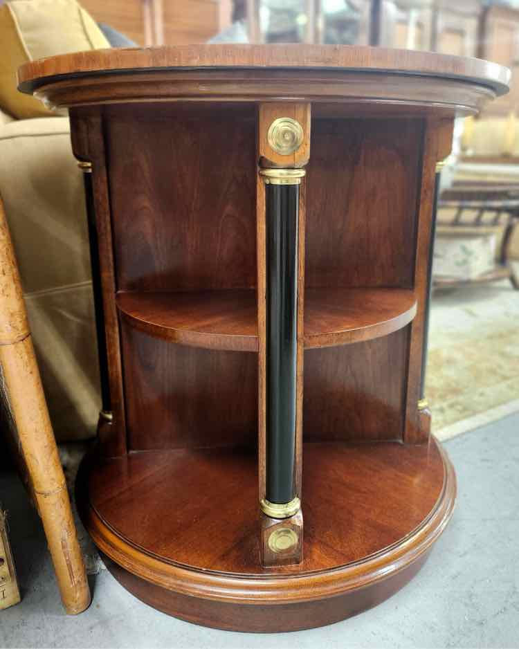 Mahogany Revolving Bookcase End Tables