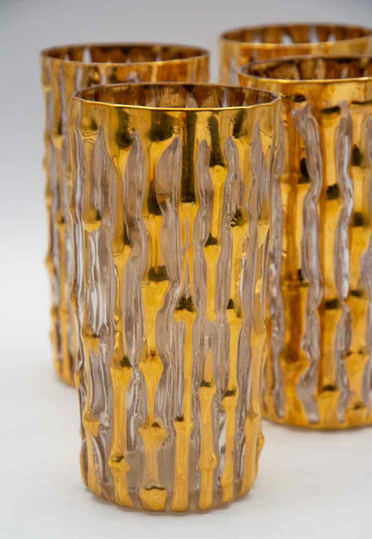 22K Imperial Glass Bamboo Glassware