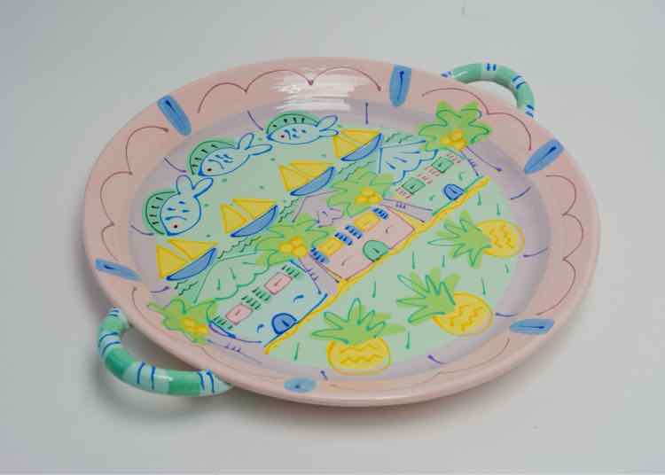 Susan Painter Pottery Florida Serving Platter
