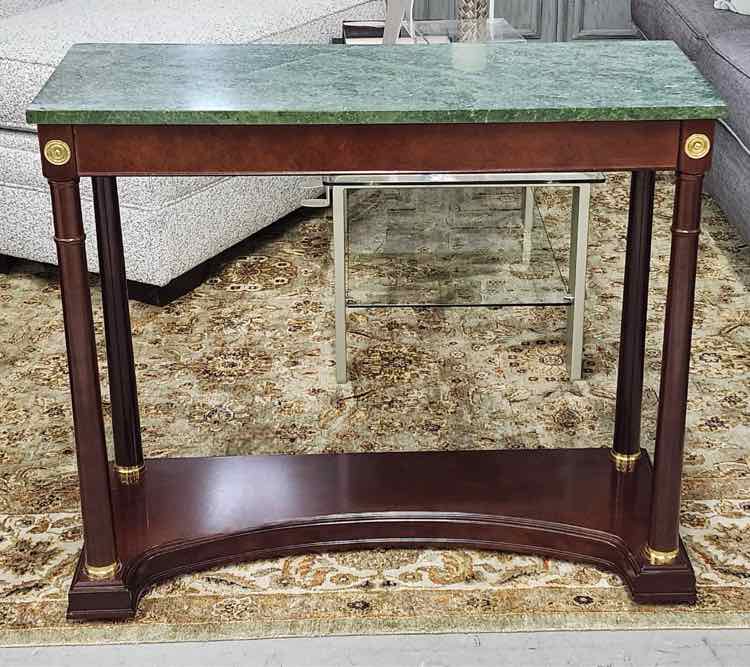 Bombay Co. Green Stone Top Entry Table