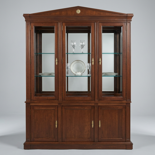 2pc Ethan Allen Hutch