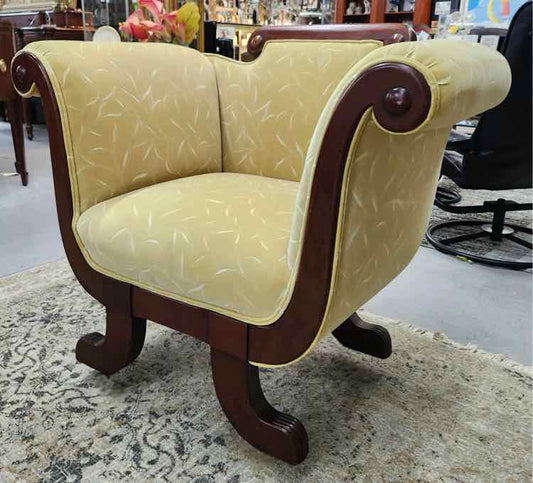 Antique Yellow Art Deco. Chair