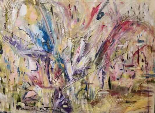Pastel Abstract Oil by Beverly A. Smith