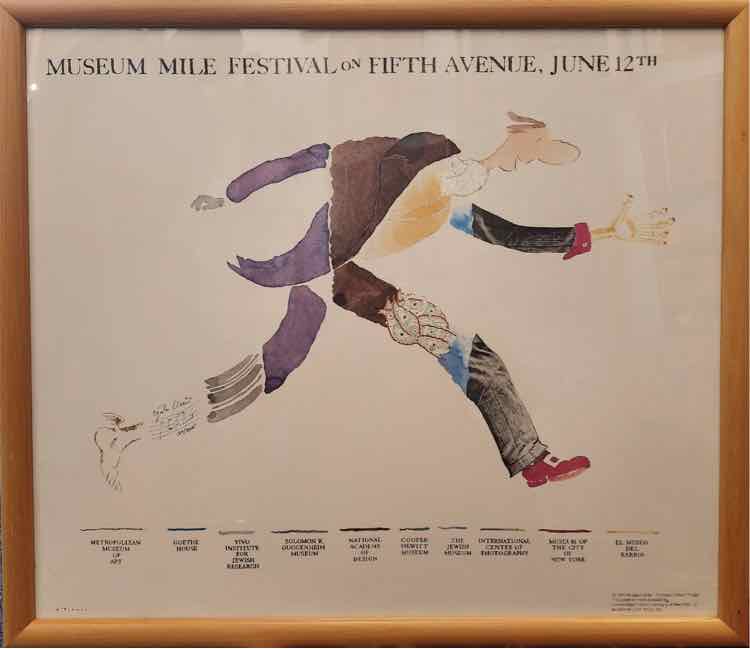 1994 Museum Mile Festival Art Poster