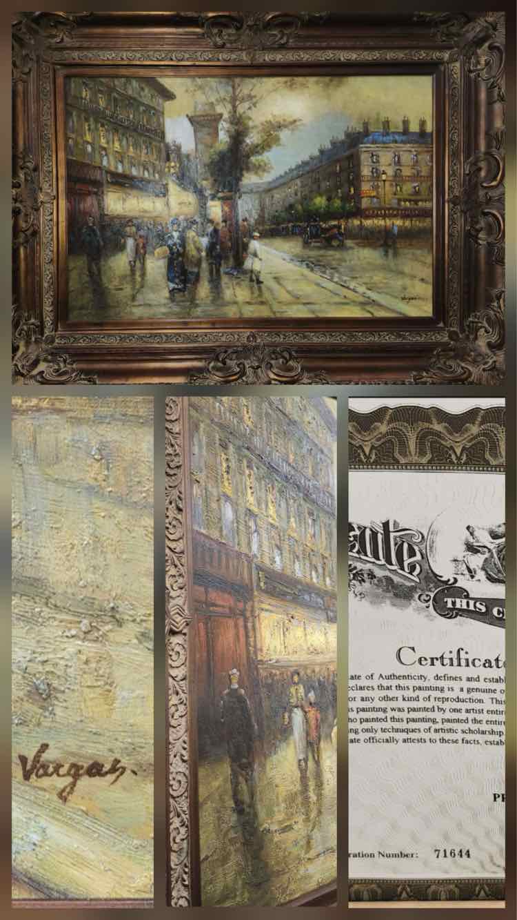 Art Parisian Street Scene Oil Paintings
