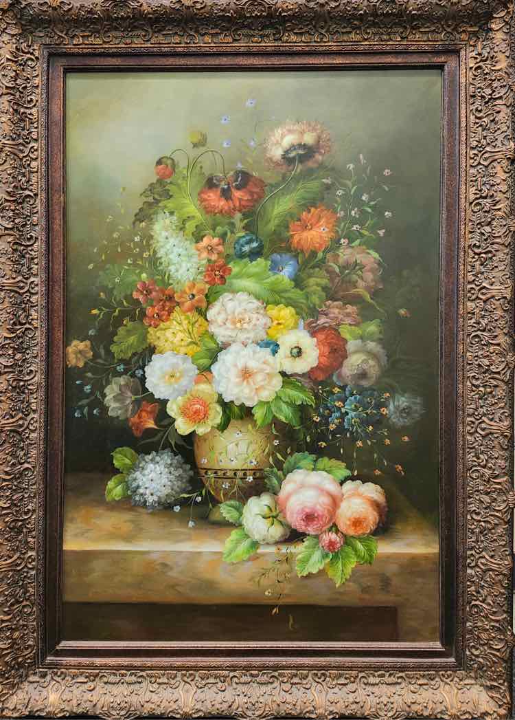 Floral Still Life Oil B. Eiter