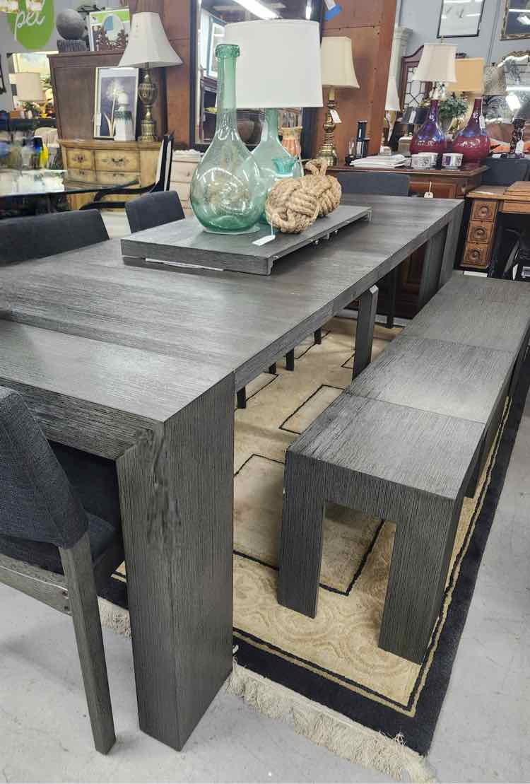 Transformer Table w/6 Leafs, Chairs and Bench