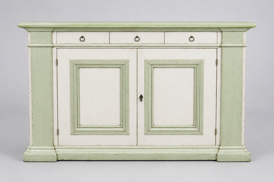 Green & White European Cabinet