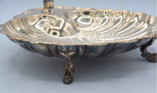 40's Countess International Silver Plated Shell Tray