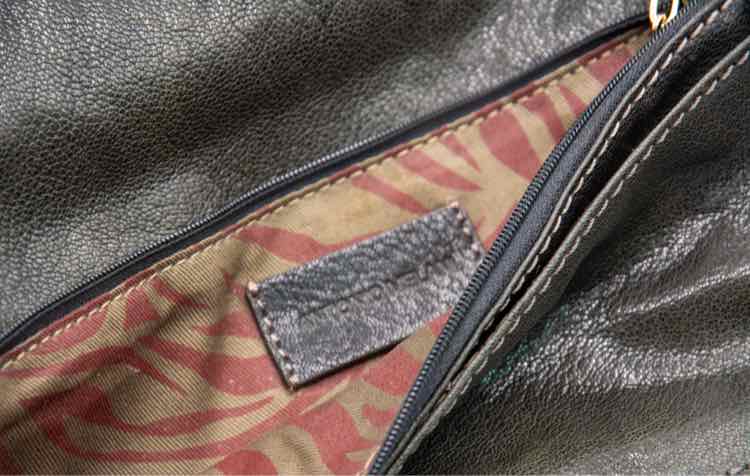 Antonio Melani Green Leather Clutch