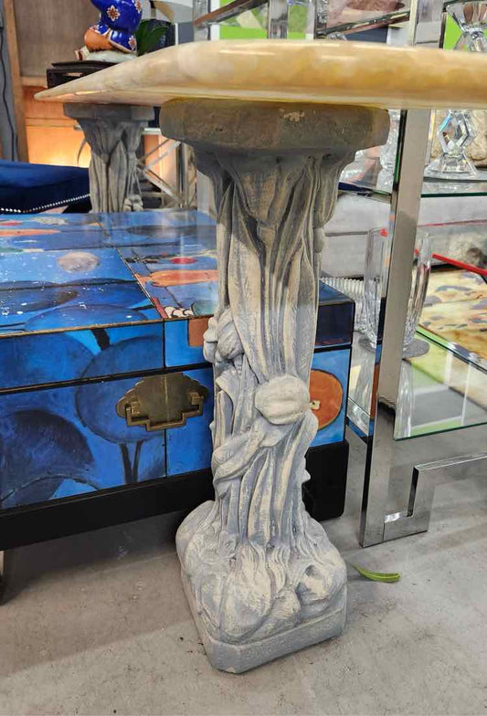 Marble Top Entry Table