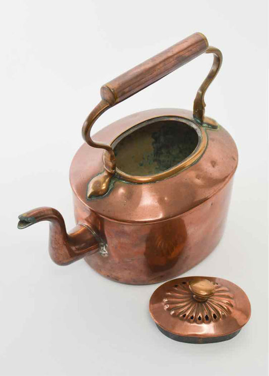 Antique Copper Tea Kettle