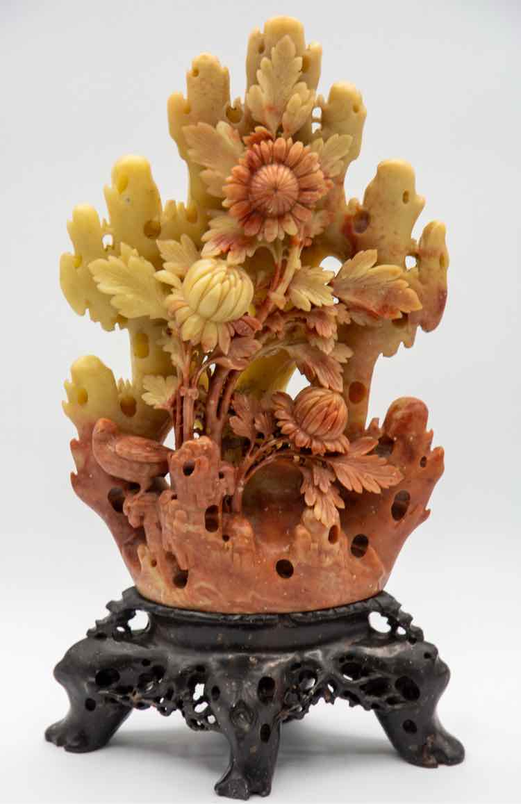 Carved Soapstone Flowers