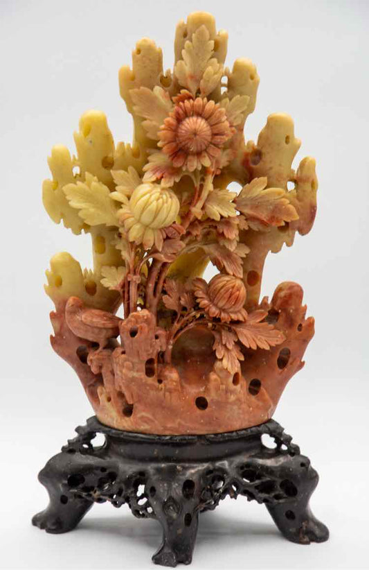Carved Soapstone Flowers